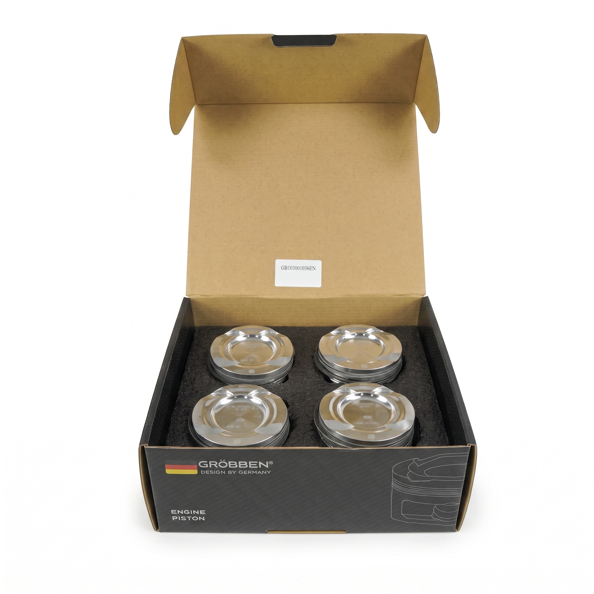 Kit Pistão MERCEDES M270.910 1.6T 0.50 (4unid) - Grobben - Imagem 2