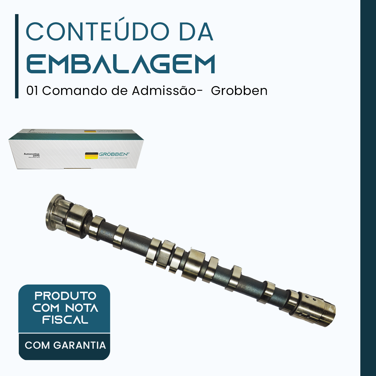Comando de Admissão AUDI EA211/EA111 1.4T OLD - Grobben - Imagem 2