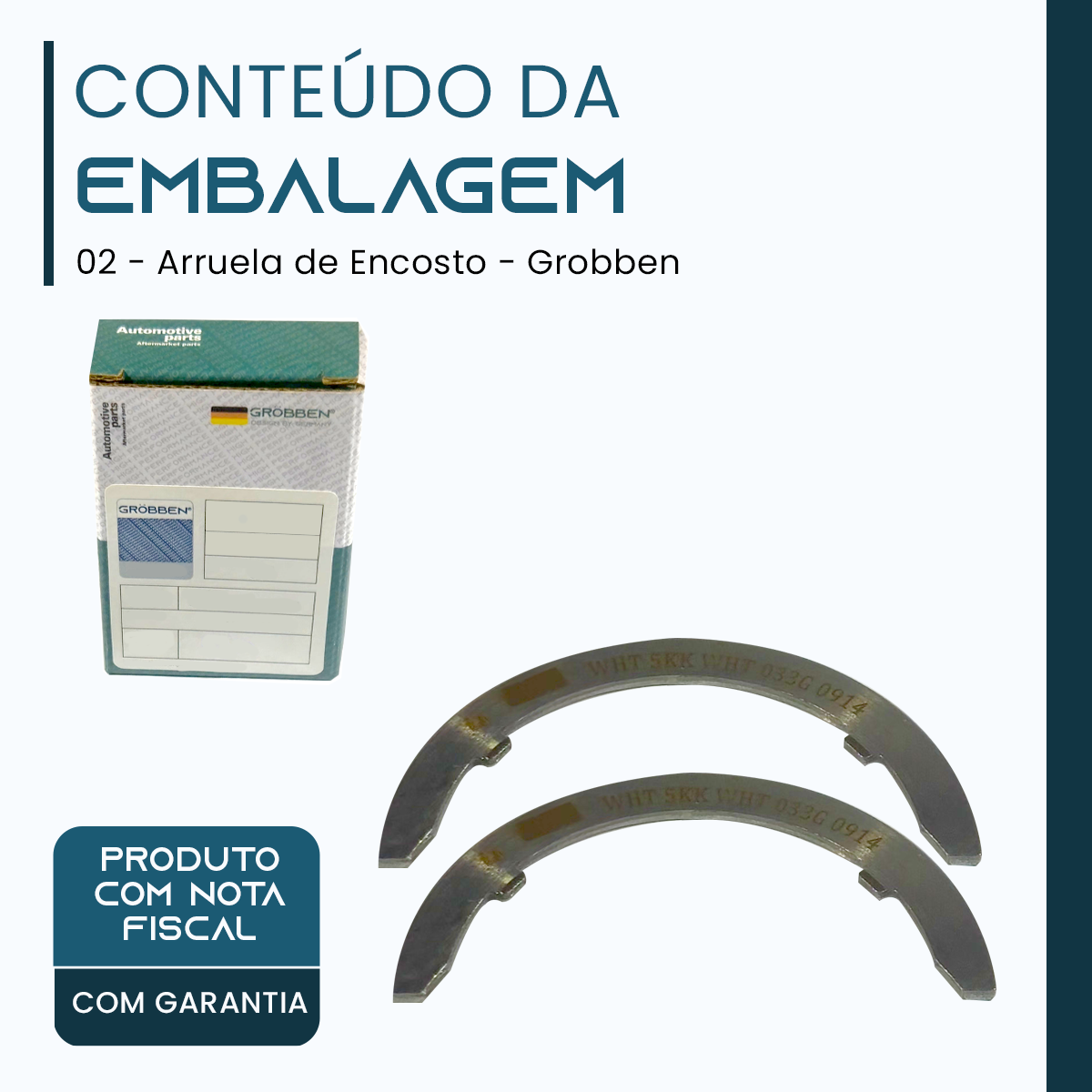 Arruela de Encosto AUDI EA888 1.8/2.0T 58MM STD -Grobben - Imagem 2