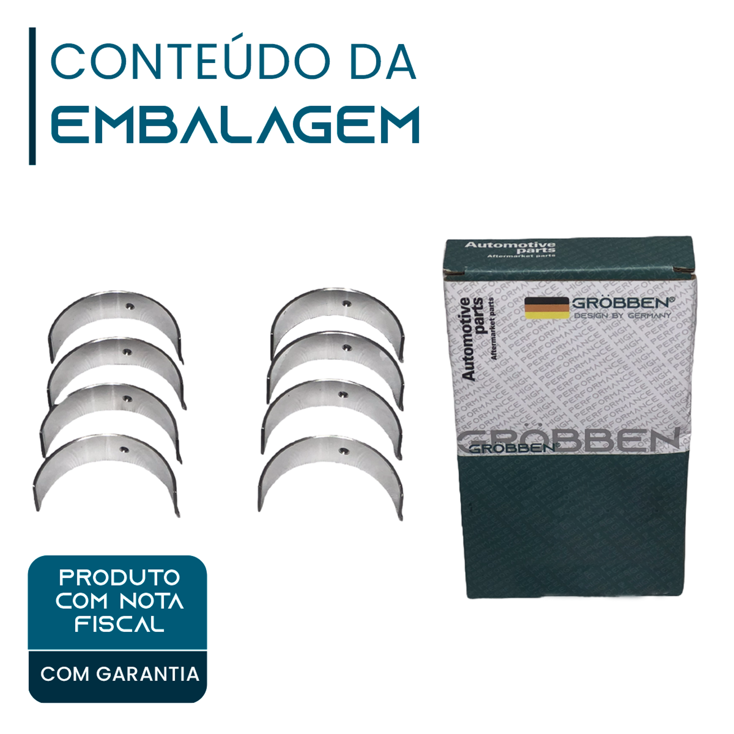 Bronzina De Biela HYUNDAI G4KE G4KD G4KC KIA 2.0L/2.4L 0.25 - TDC - Imagem 2