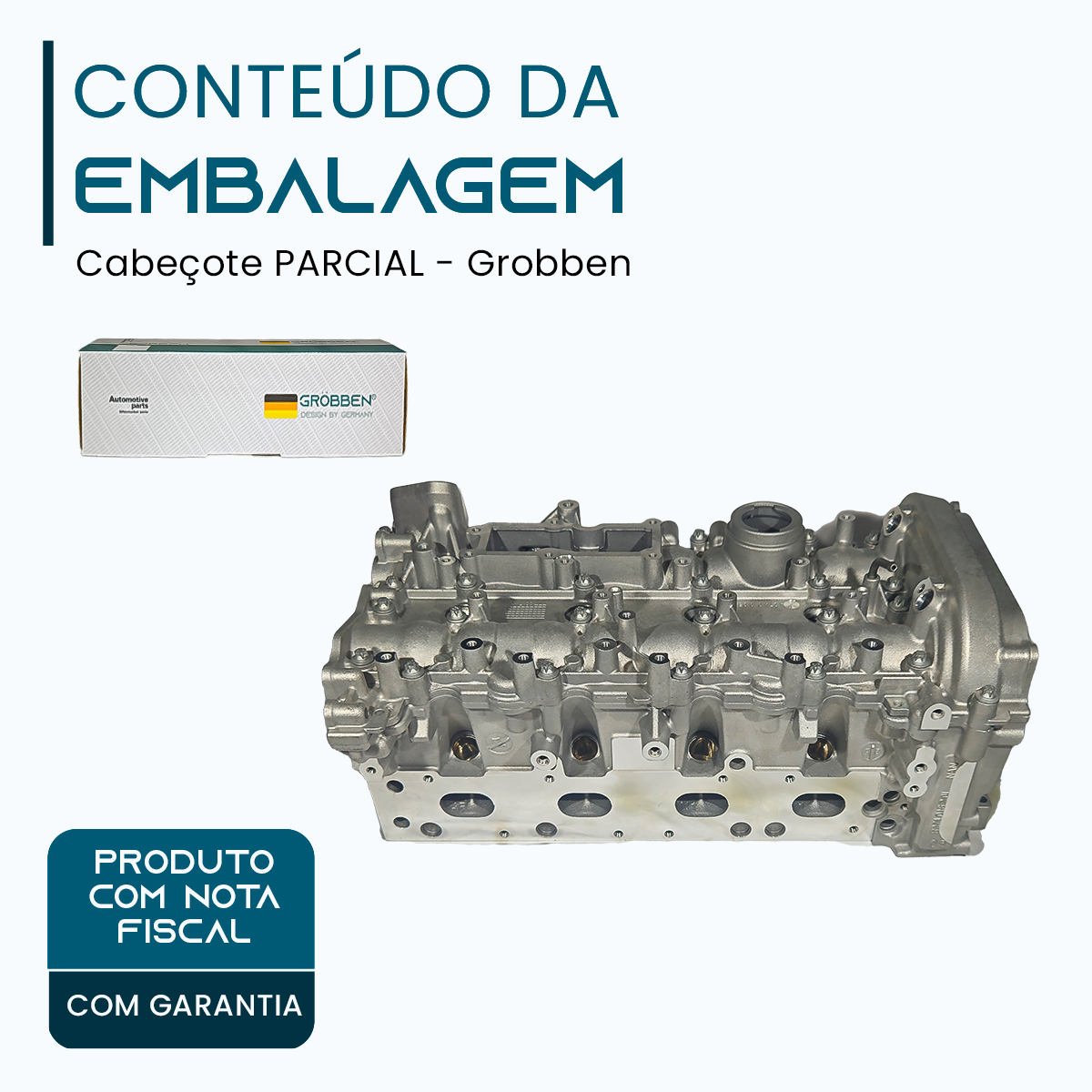 Cabeçote pelado MERCEDES M274.920 2.0T - Grobben - Imagem 2