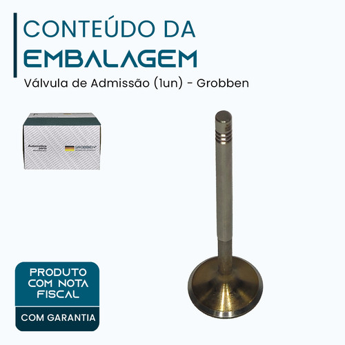 Valvula de Admissão AUDI EA211 1.4T (1un) - Grobben - Imagem 2