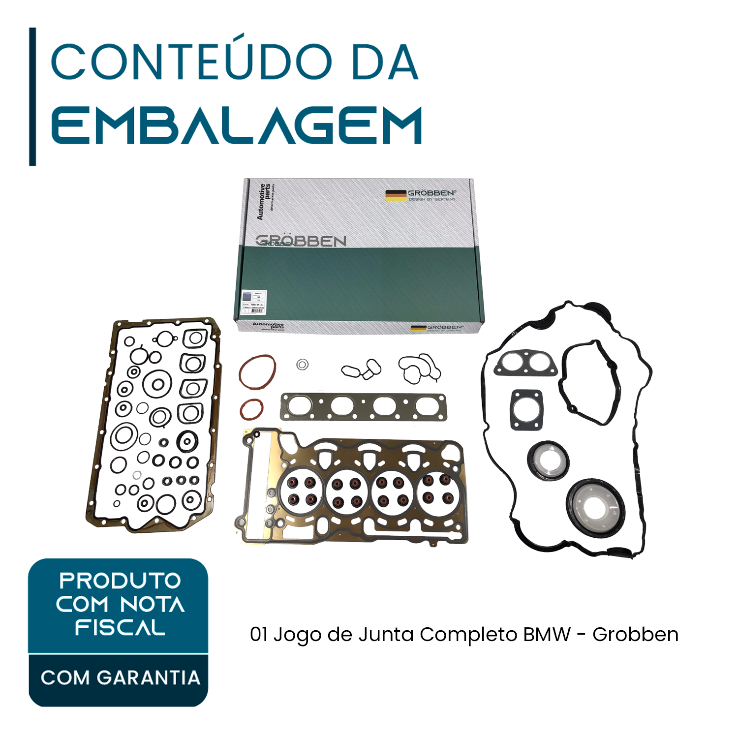 Jogo de Junta Completo BMW N46 2.0 NEW - Grobben - Imagem 2