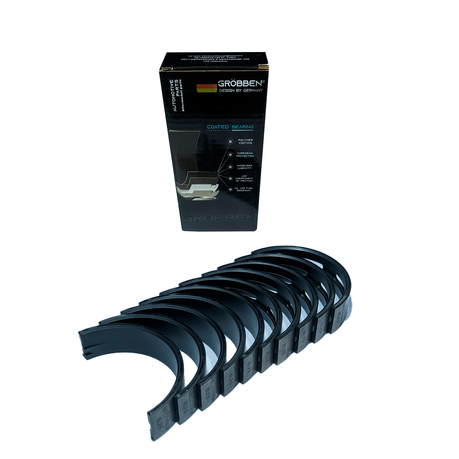 Bronzina de Mancal com Tratamento Audi EA888 53mm STD (10unid) - Grobben