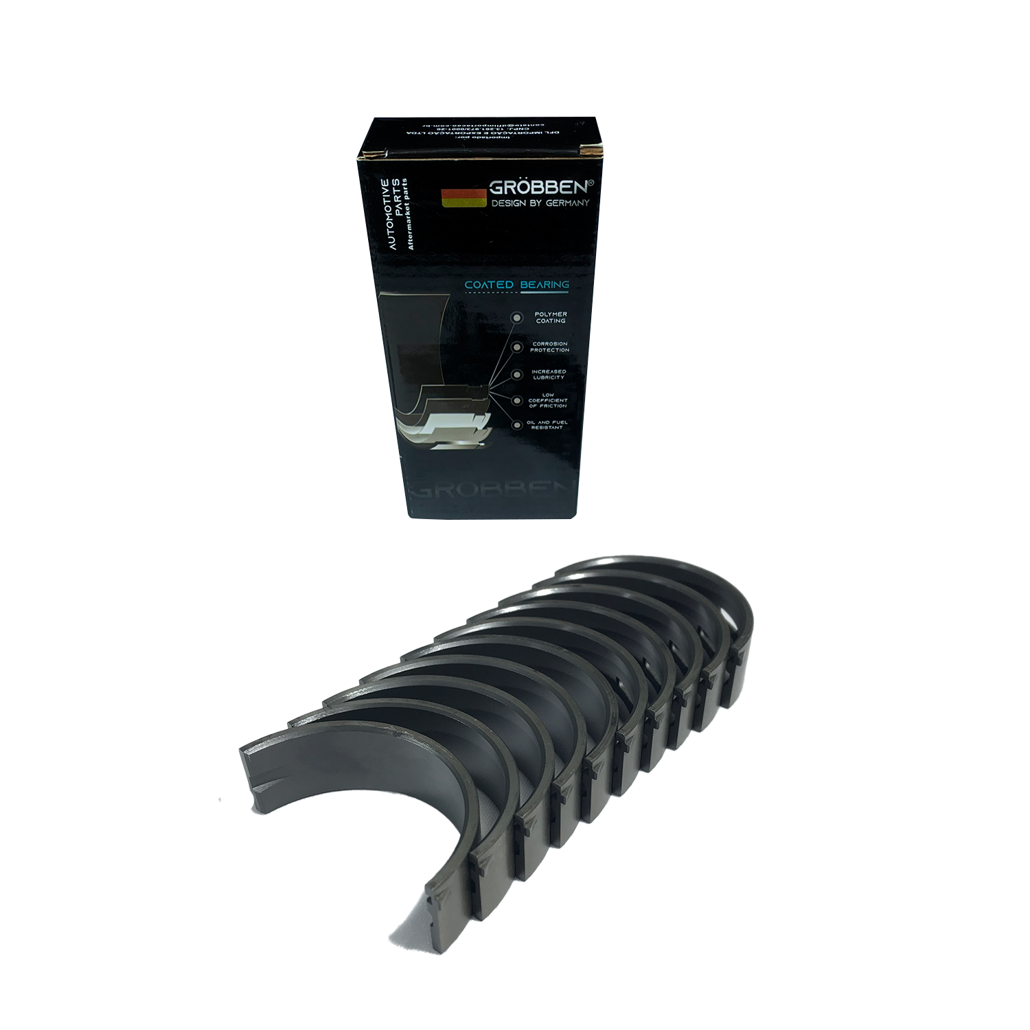Bronzina de Mancal com Tratamento AUDI EA211 1.4T STD - Grobben COLO MANCAL 48MM