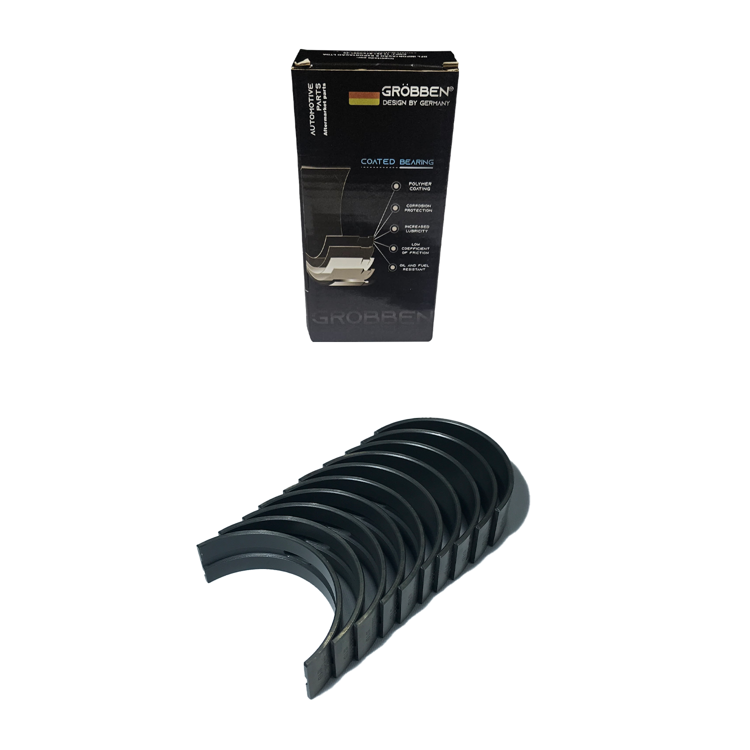 Bronzina de mancal com Tratamento MERCEDES M271.820 / M271.860 / M271.940 / M271.950 1.8 STD (10uni) - Grobben