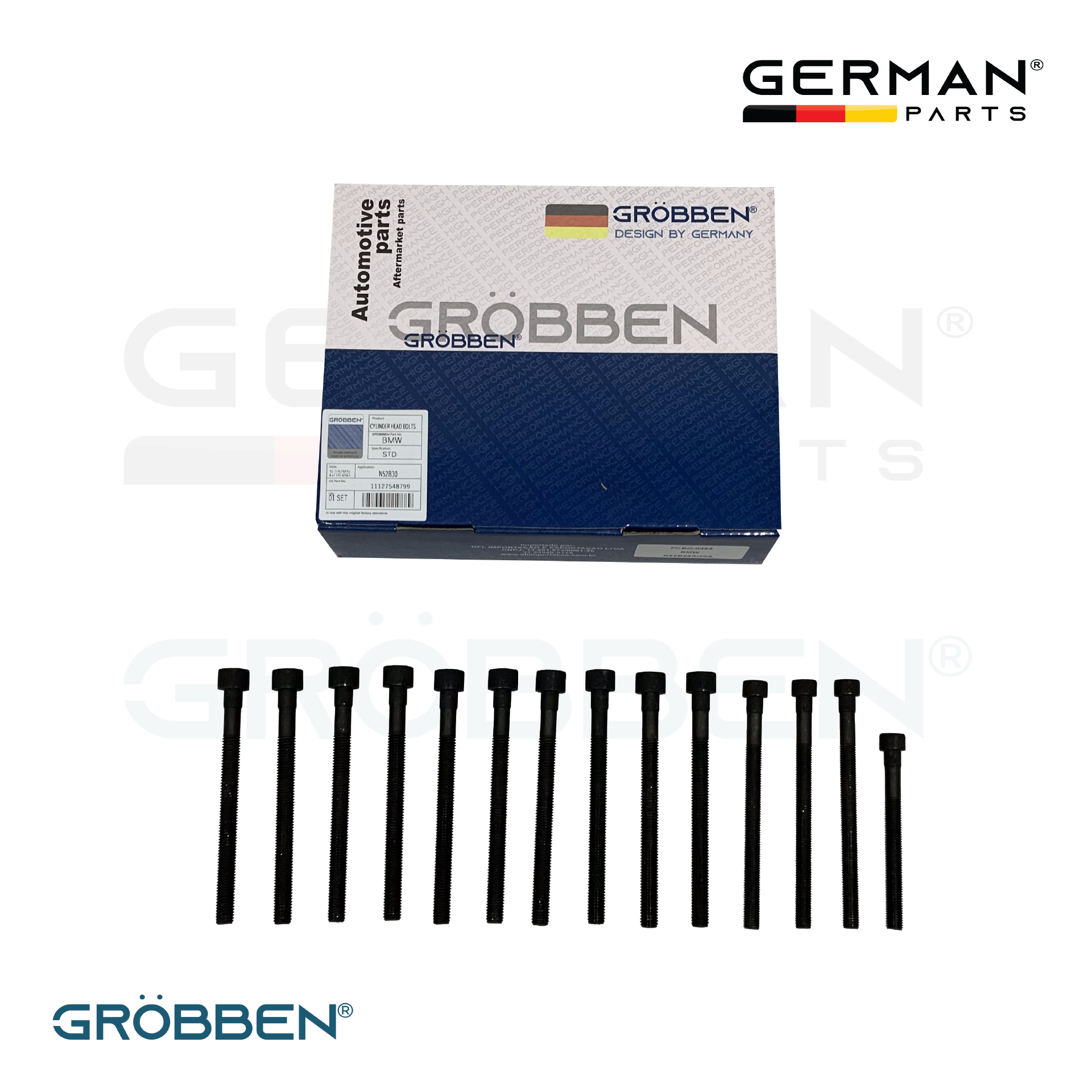 Parafuso de Cabeçote BMW N52 2.5 / 3.0 6 CILINDROS ASPIRADO - Grobben - Imagem 2
