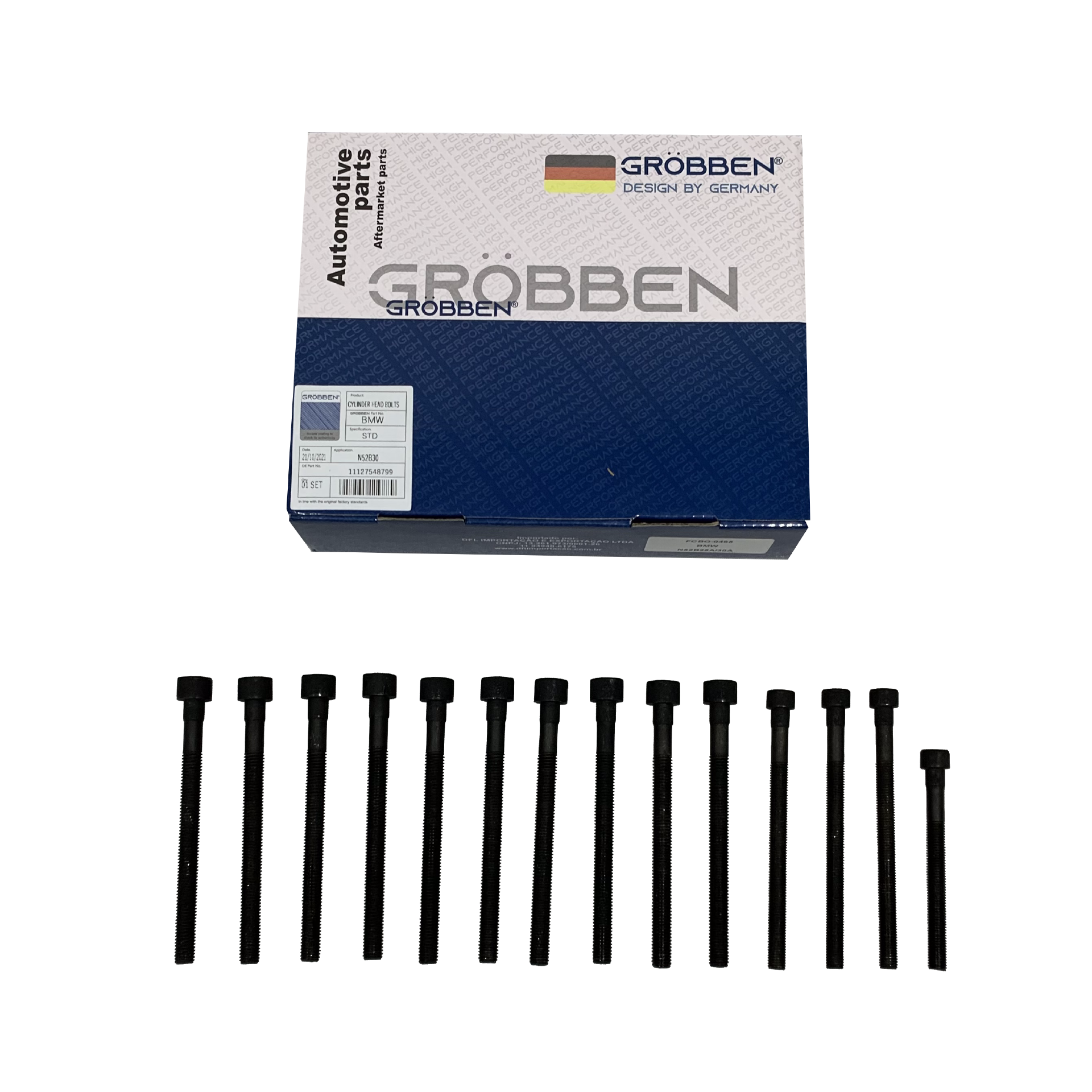 Parafuso de Cabeçote BMW N52 2.5 / 3.0 6 CILINDROS ASPIRADO - Grobben