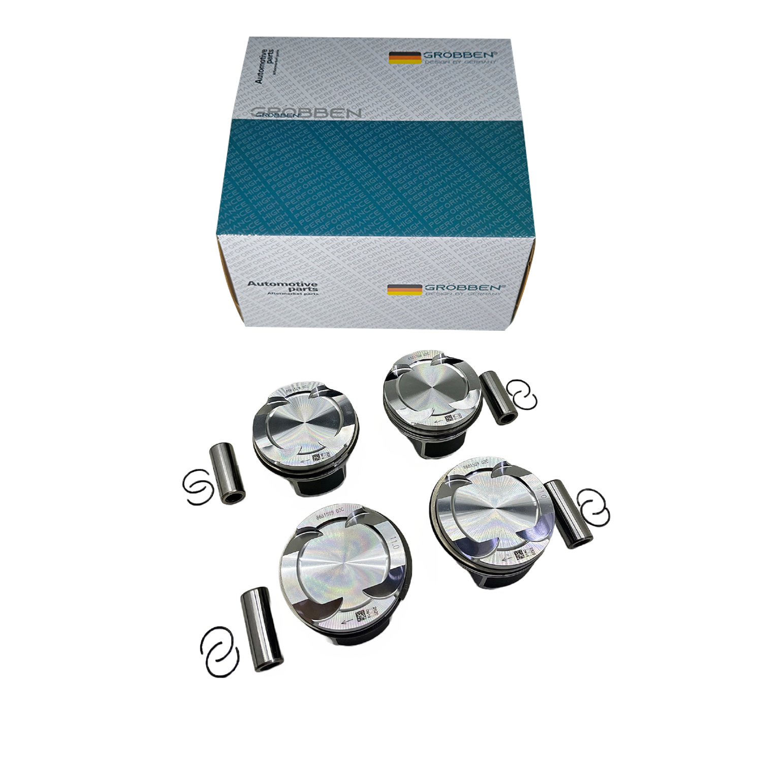 Kit Pistão BMW B48 TIPO C 2.0T STD 51MM (4unid) - Grobben - Imagem 4