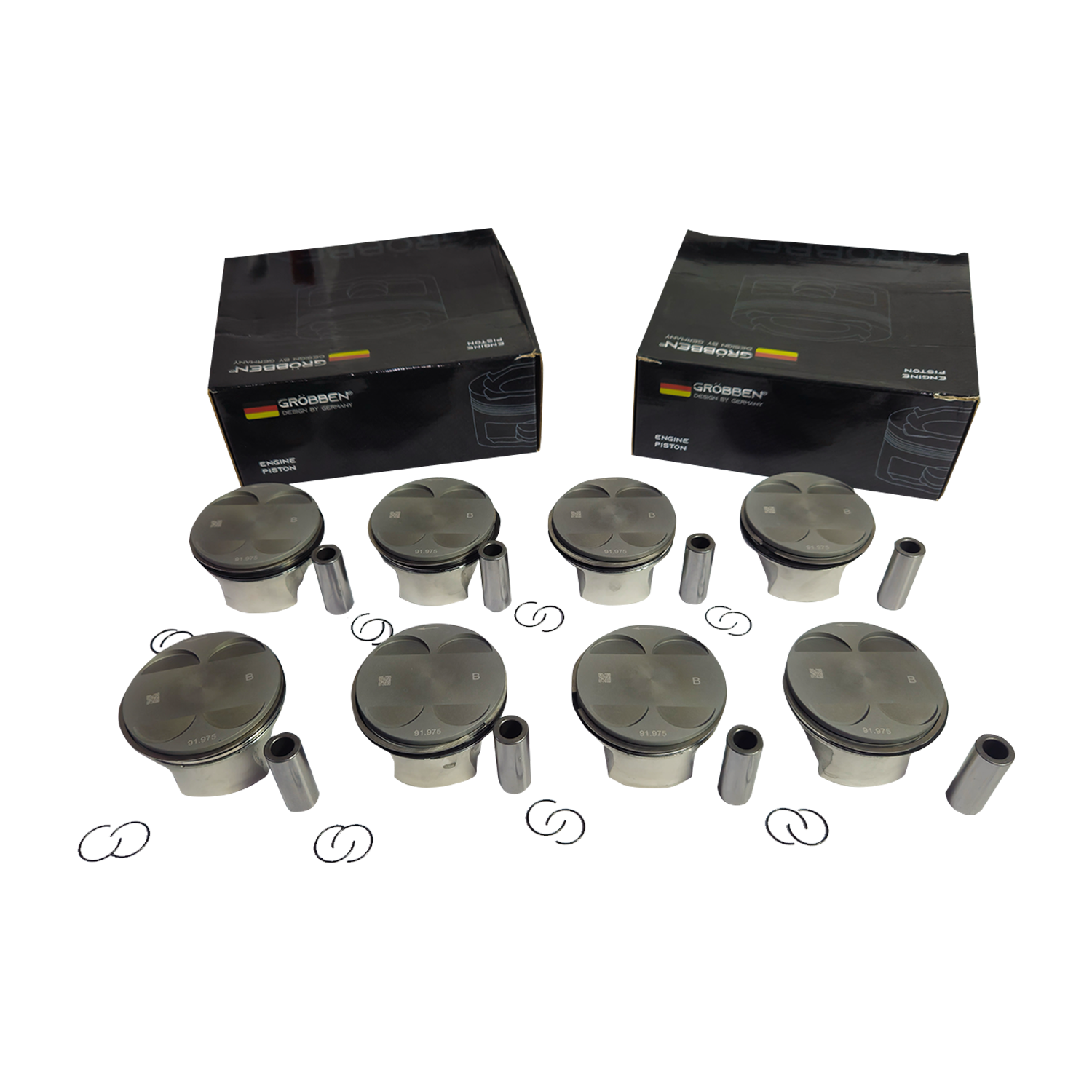 Kit Pistão BMW N62 4.4T STD (8unid) - Grobben