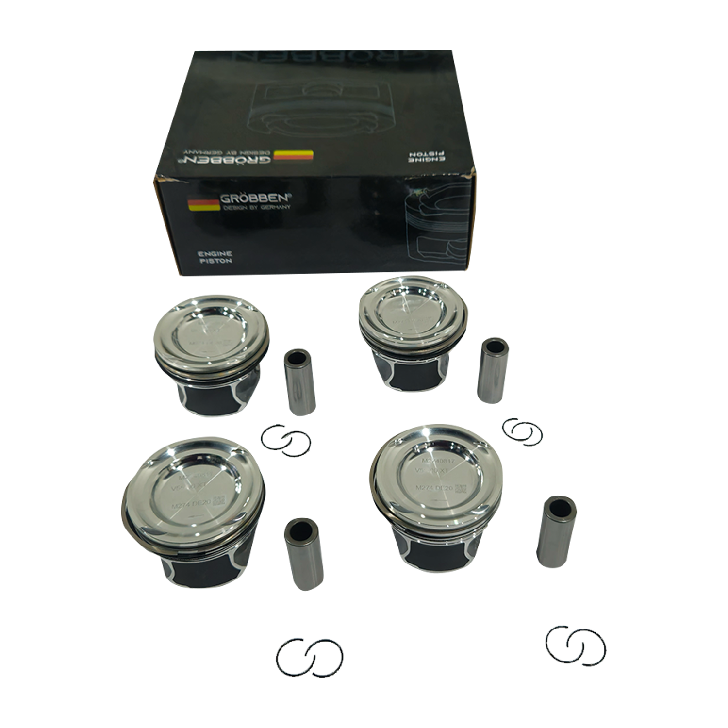 Kit Pistão MERCEDES M274.920 2.0T STD (4unid) - Grobben