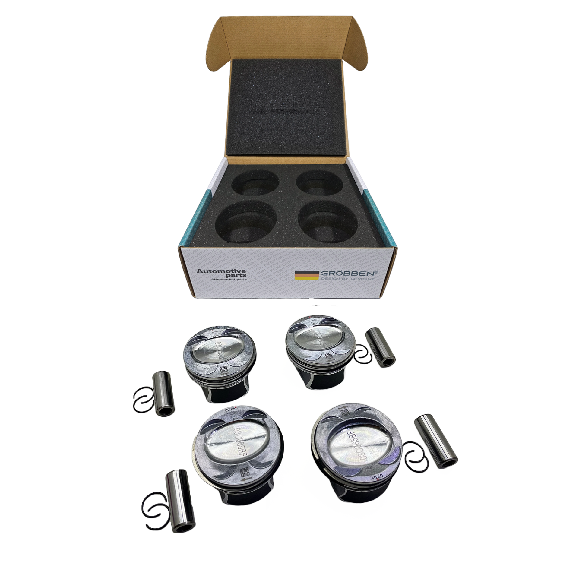 Kit Pistão AUDI EA211 CAXA 1.4T 0.50 (4unid) - Grobben - Imagem 3