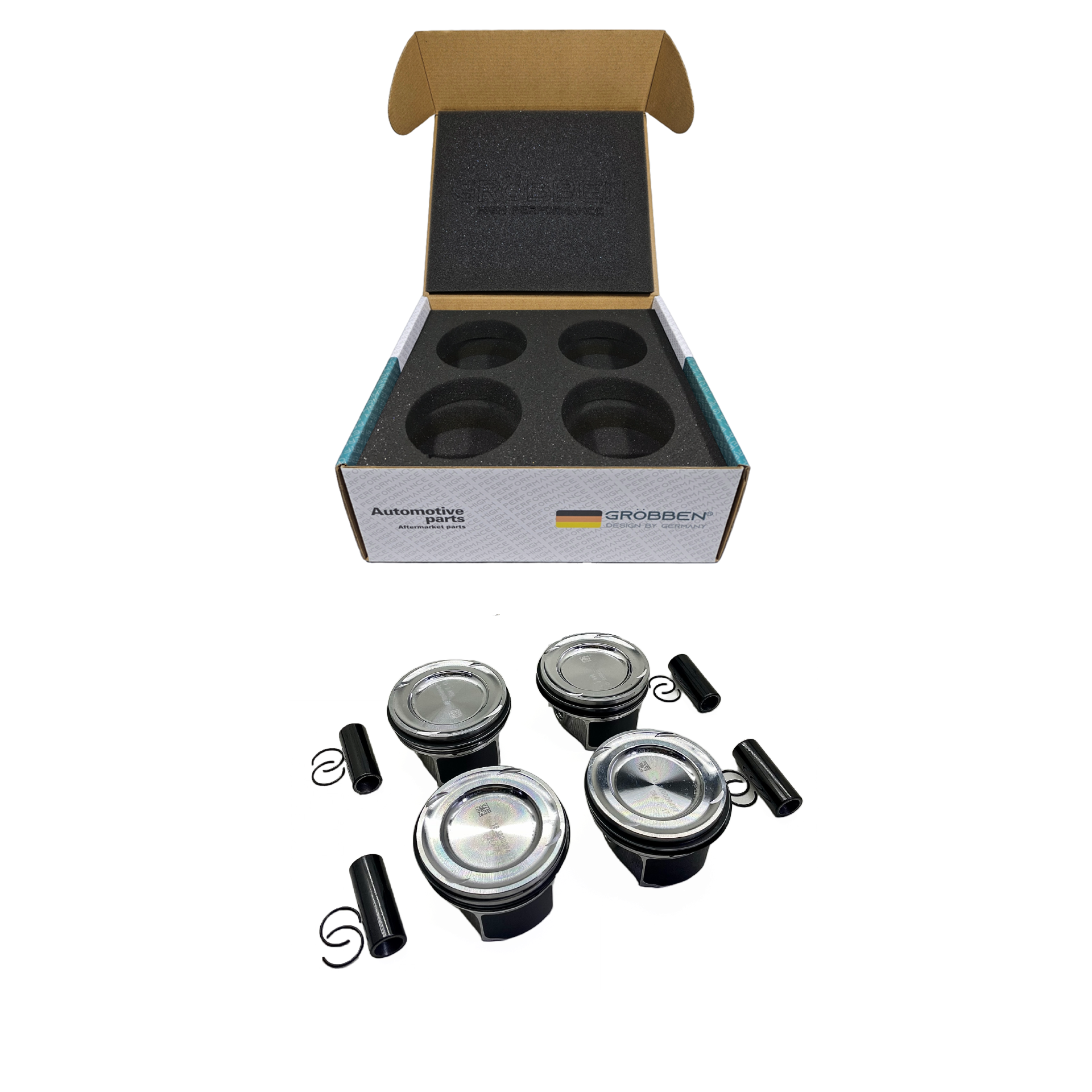 Kit Pistão MERCEDES M264.920 2.0T STD (4unid) - Grobben - Imagem 2