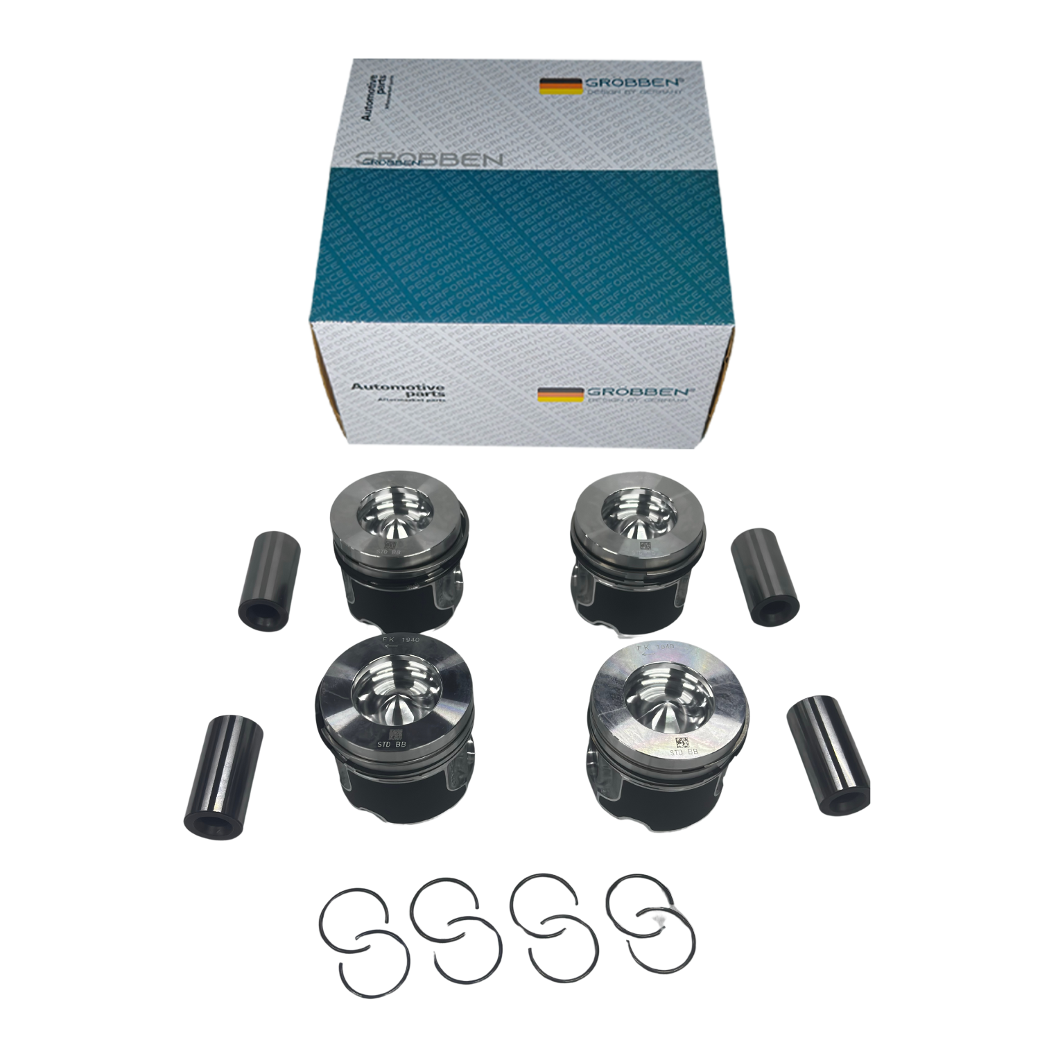 Kit Pistão LAND ROVER AJ200D DTD STD 180cv (4unid)- Grobben