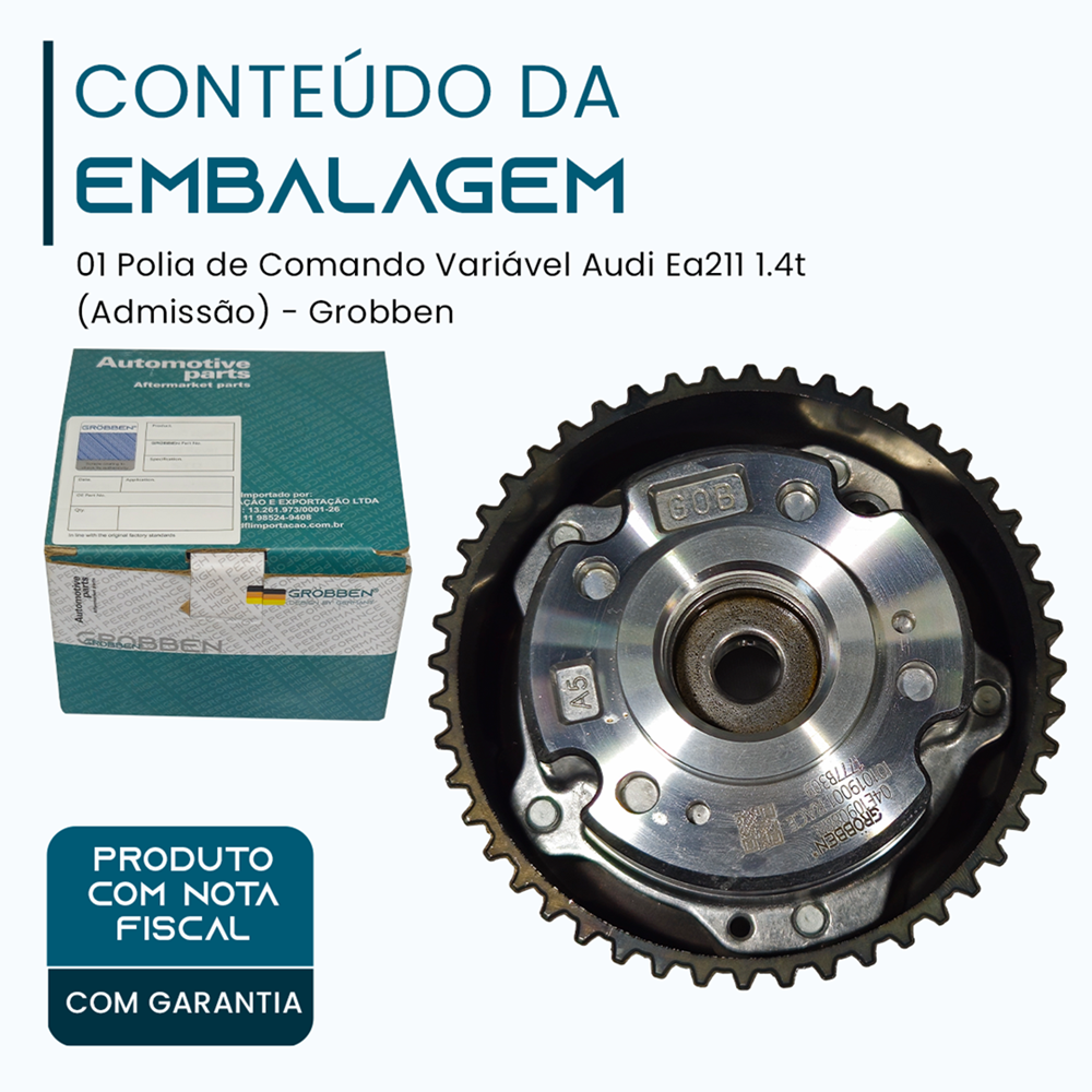Polia de Comando Variável Audi Ea211 1.4t (Admissão) - Grobben - Imagem 2