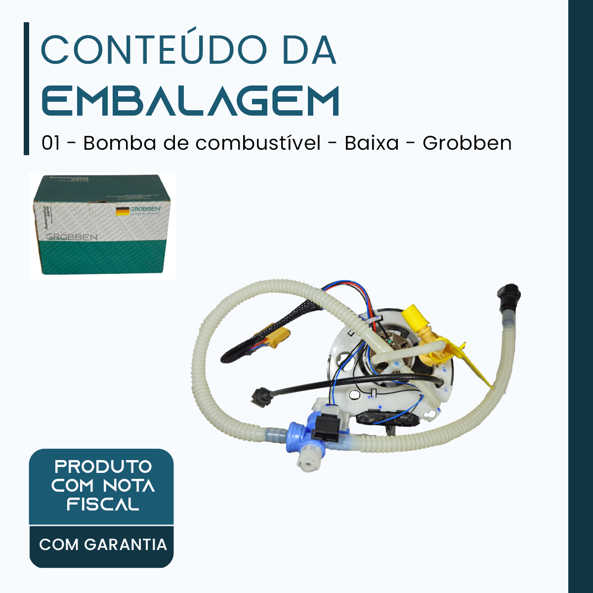 Bomba de Combustível Baixa LAND ROVER 306DT/276DT 3.0T/2.7T V6 DIESEL -Grobben - Imagem 2