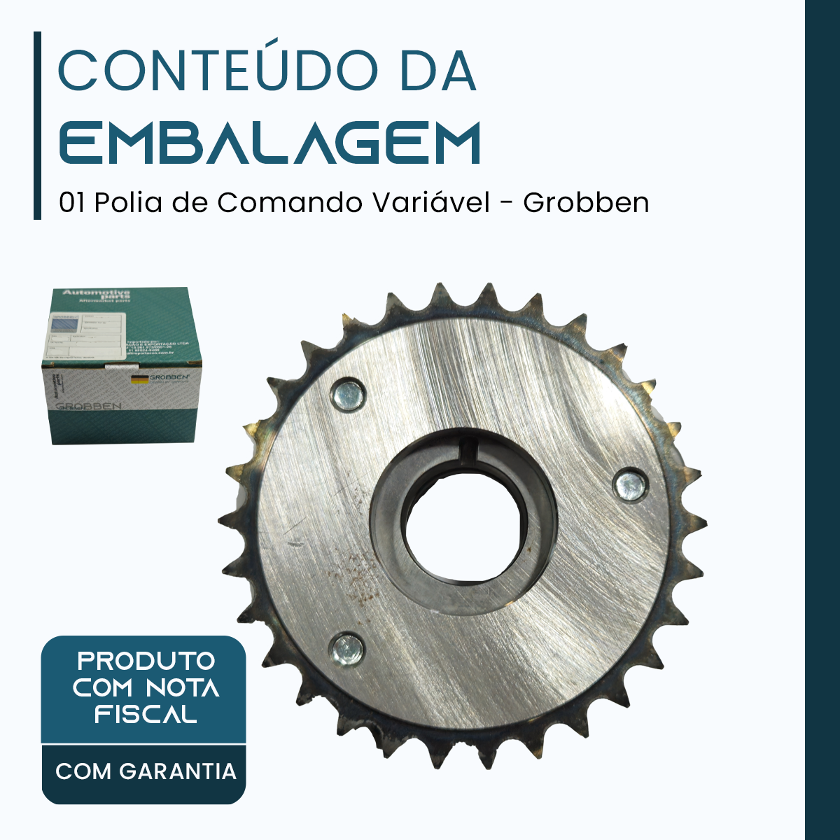 Polia de Comando Variável LAND ROVER AJ200 DTD 2.0T DIESEL (ADMISSÃO) - Grobben - Imagem 2