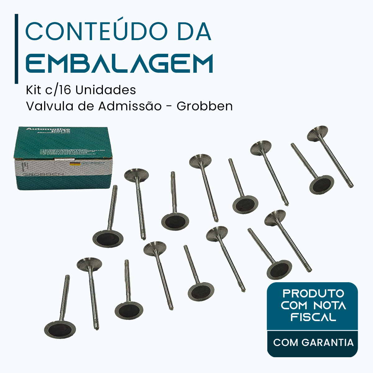Valvula de Admissão BMW N63/S63 4.4T V8 (16un) - Grobben - Imagem 2