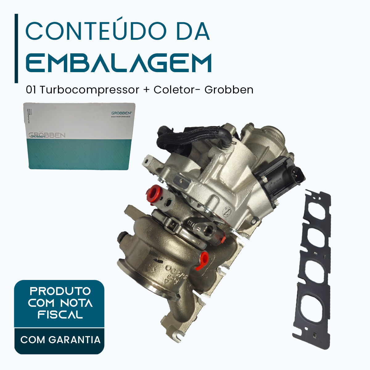 Turbocompressor + Coletor AUDI EA888 CPLA/CPPA 1.8T/2.0T 3GEN - Grobben - Imagem 2