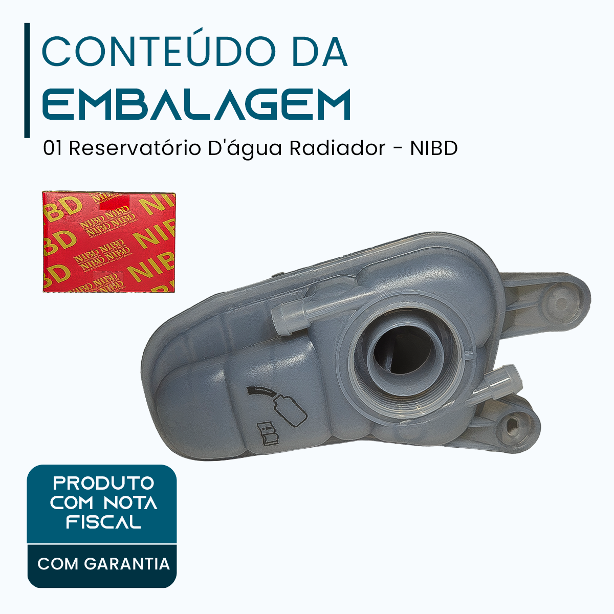 Reservatório D'água Radiador (8K0 121 403 G) AUDI A4 A5 S5 Q5 -NIBD - Imagem 2