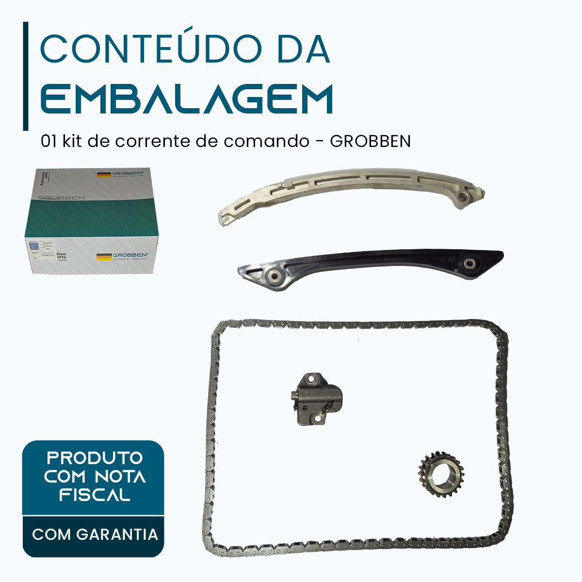 Kit de Corrente de Comando LAND ROVER 204PT 240hp 2.0T - Grobben - Imagem 2