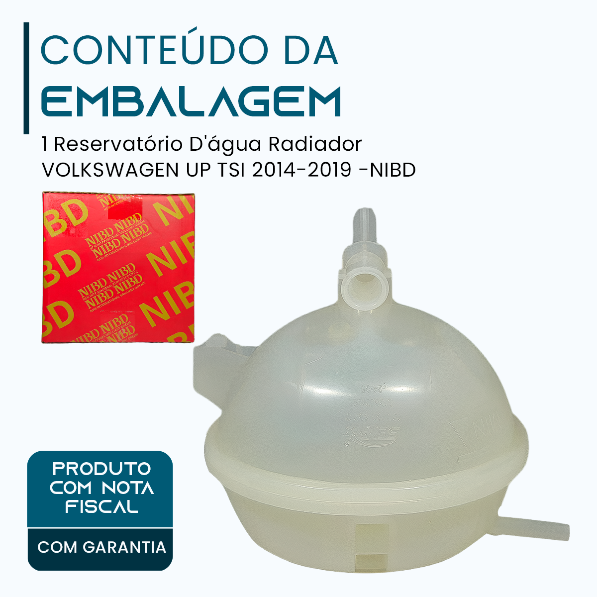Reservatório D'água Radiador VOLKSWAGEN UP TSI 2014-2019 -NIBD - Imagem 2