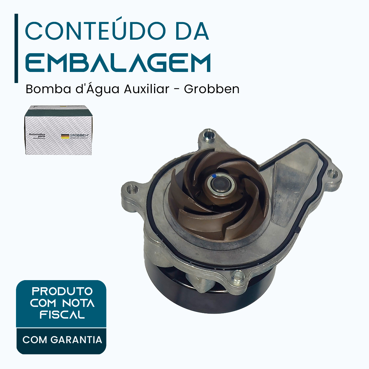 Bomba de Água Auxiliar BMW B38 1.5T - Grobben - Imagem 2