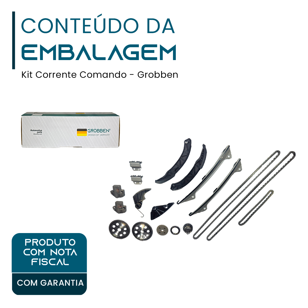 Kit de Corrente de comando Hyundai G6DB 3.3 V6 - Grobben - Imagem 2