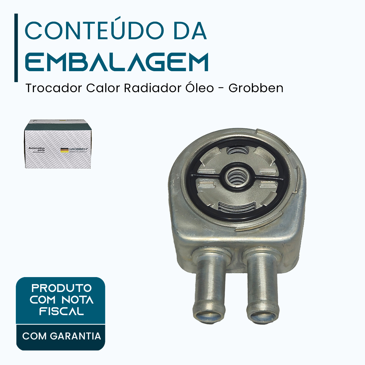 Trocador Calor Radiador Óleo LAND ROVER 204PT 240HP - Grobben - Imagem 2