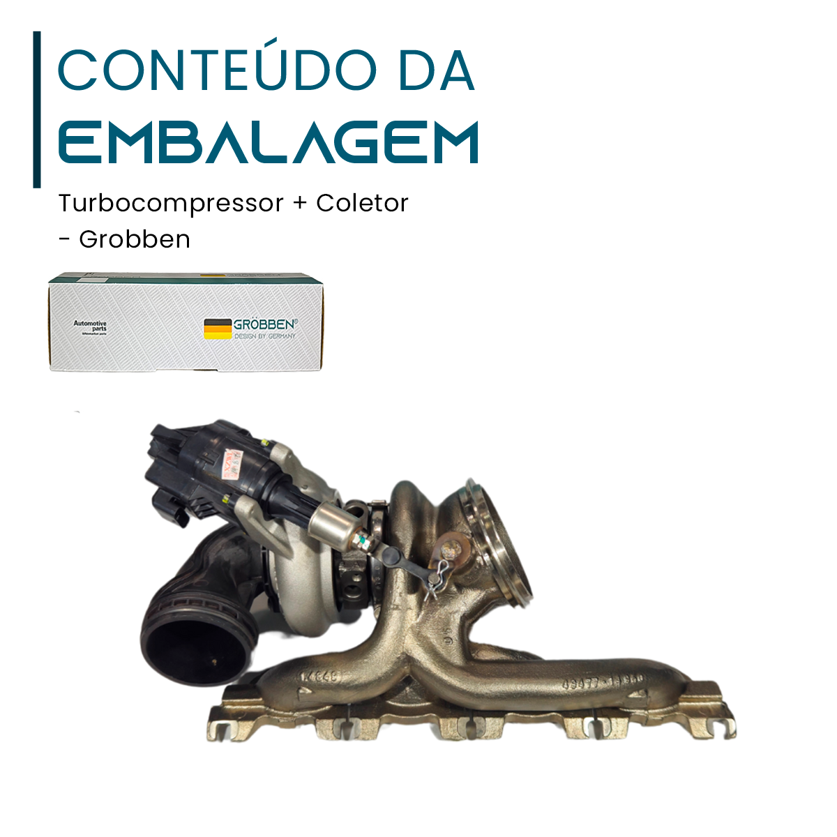 Turbocompressor + Coletor BMW B48A20 2.0T - Grobben - Imagem 2