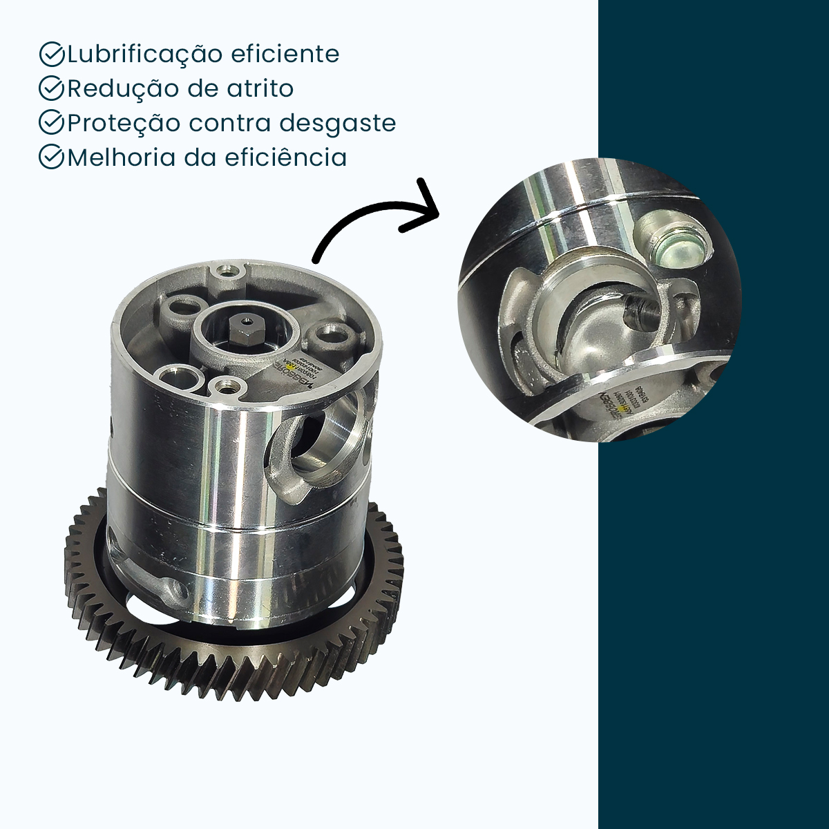 Bomba de Óleo MERCEDES OM651 2.2T DIESEL - Grobben - Imagem 2