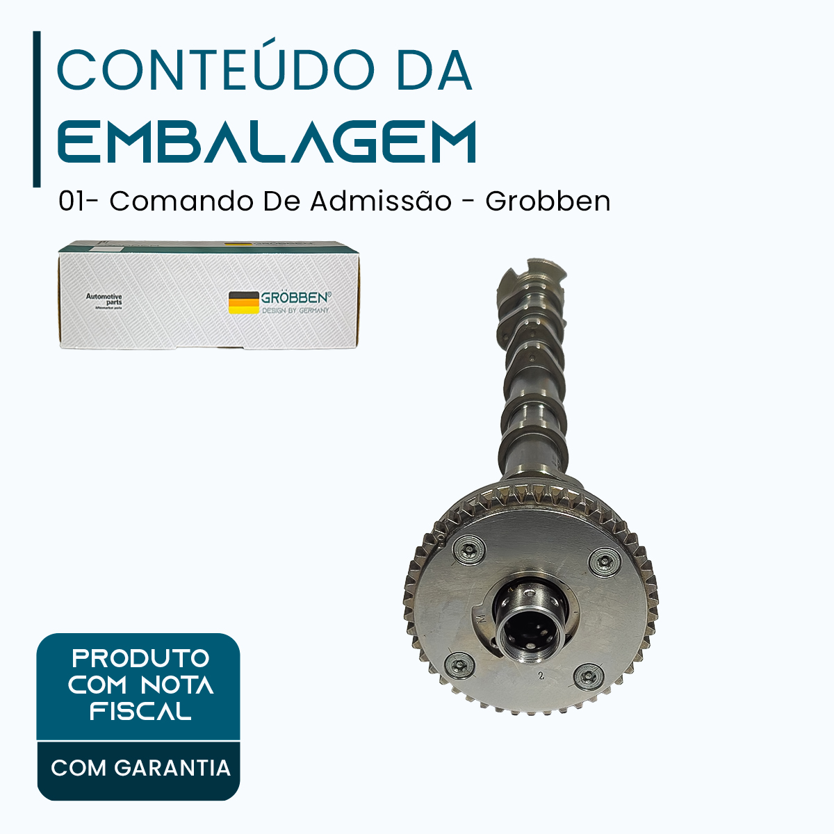 Comando de Admissão AUDI/VW EA888 3 GEN - Grobben - Imagem 2