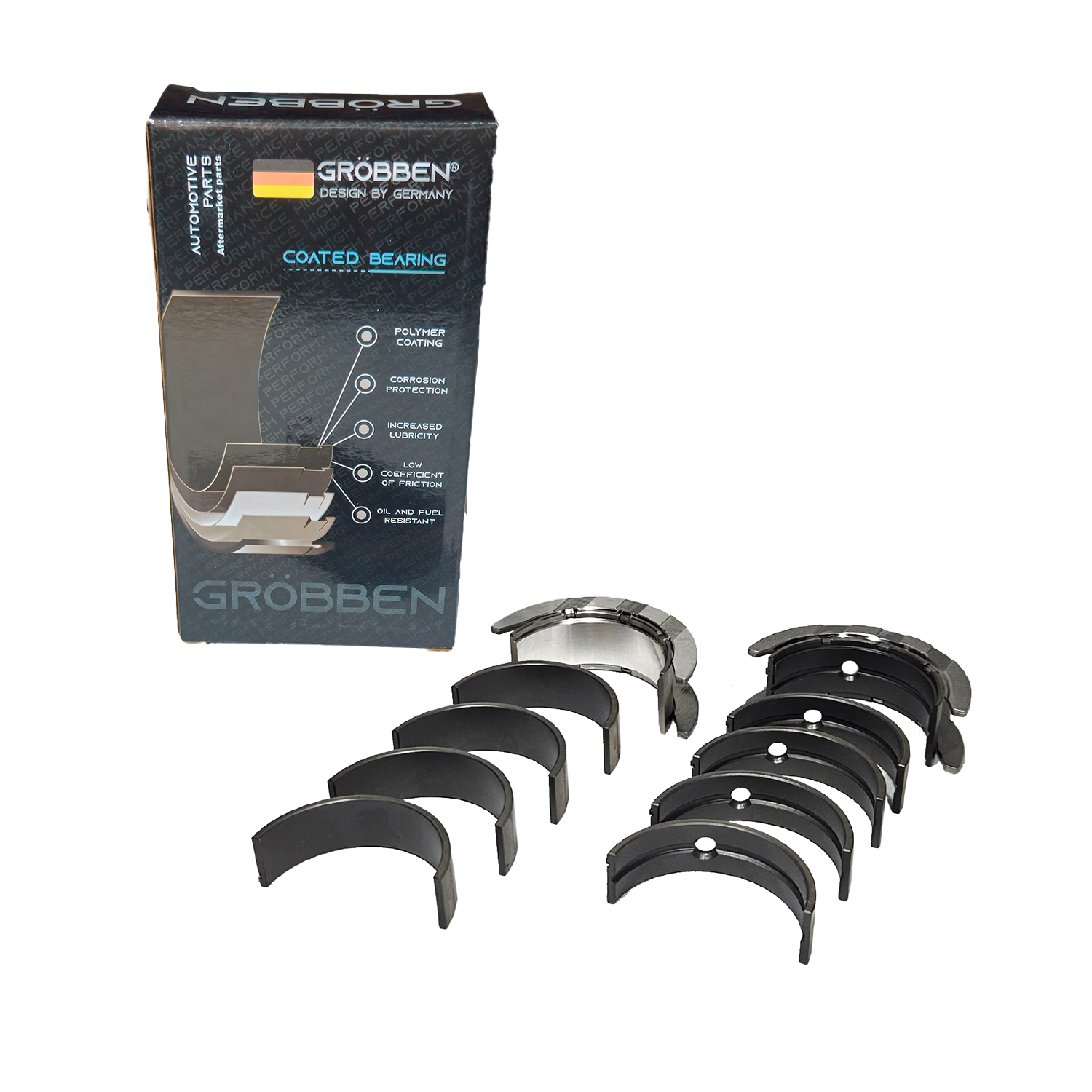 Bronzina De Mancal com Tratamento BMW N20 2.0T STD (10unid) - Grobben