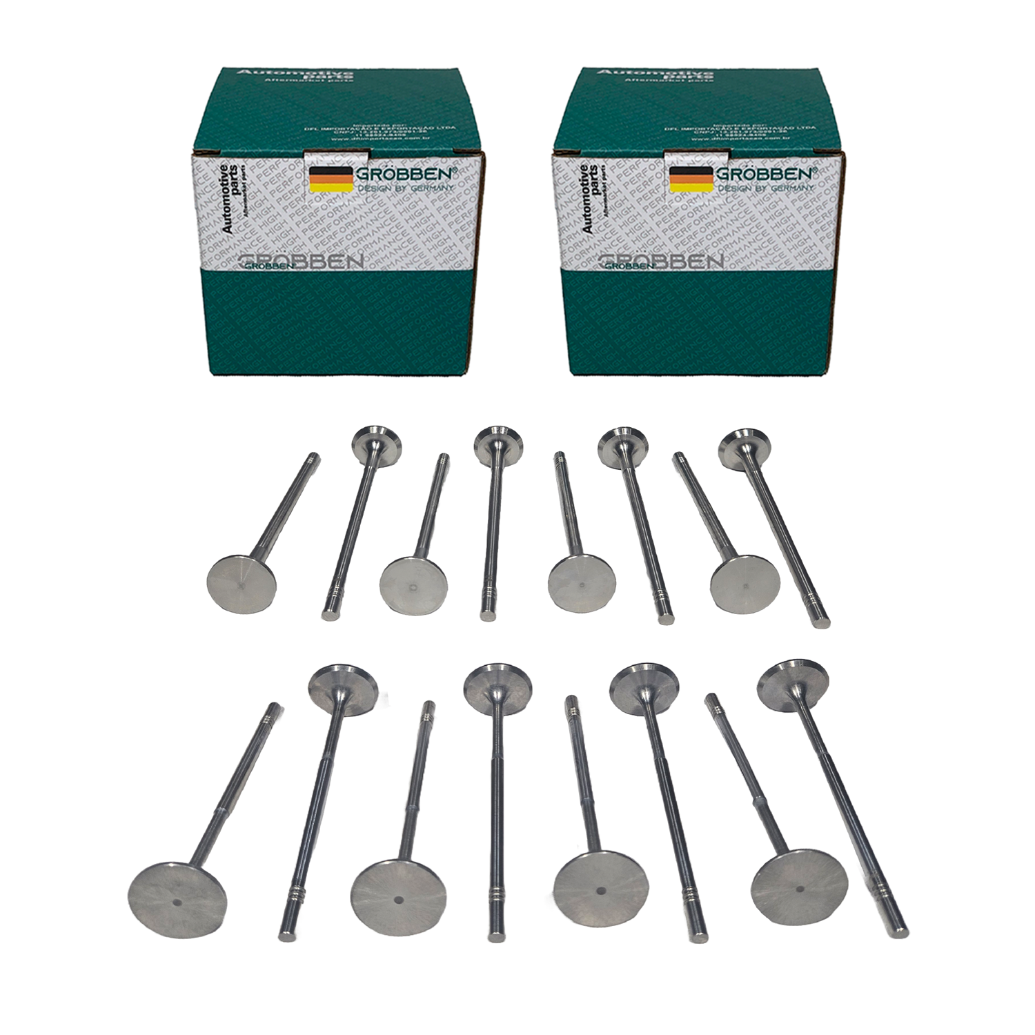 COMBO Valvula de Admissão + Exaustão MERCEDES M270/M274 (16un) - Grobben