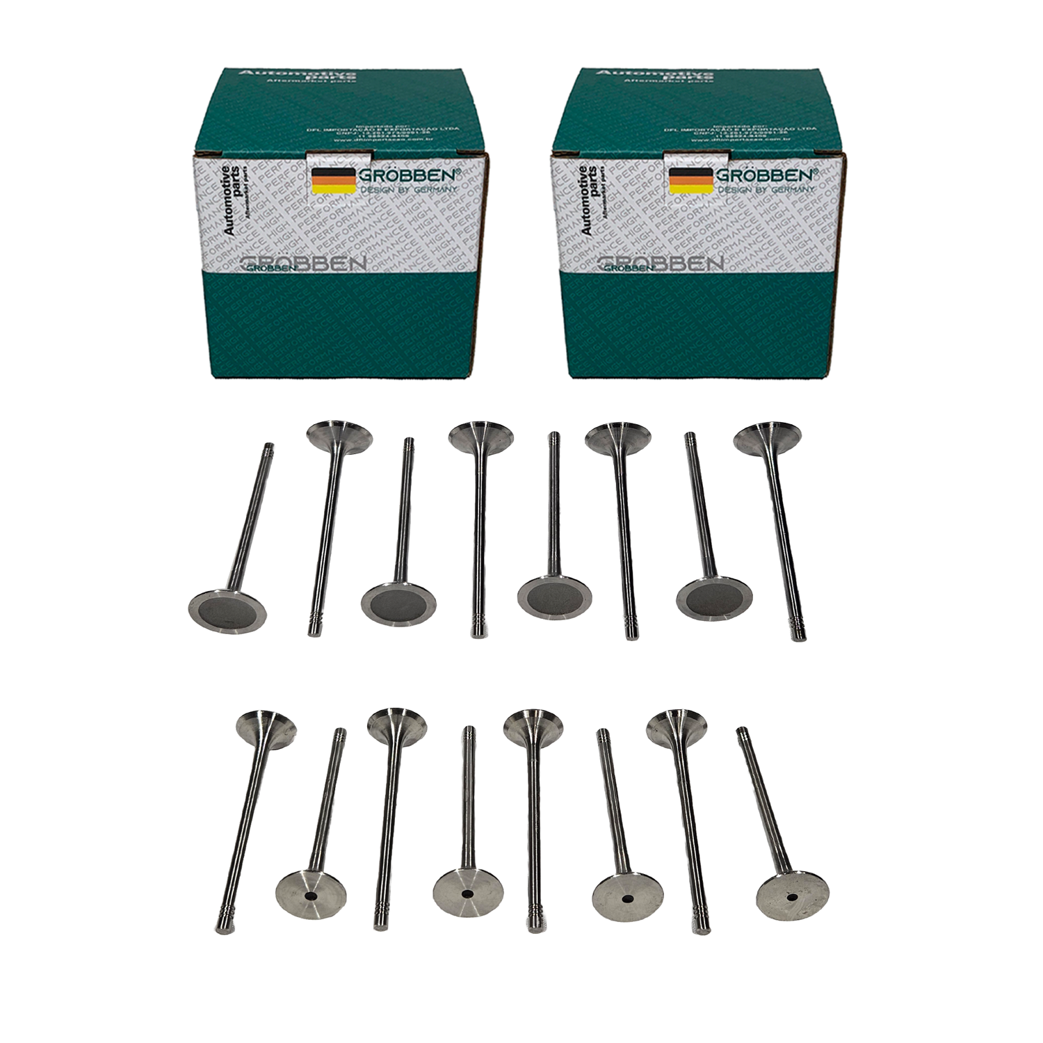COMBO Valvula de Admissão + Exaustão AUDI EA888 2 Gen (16un) - Grobben