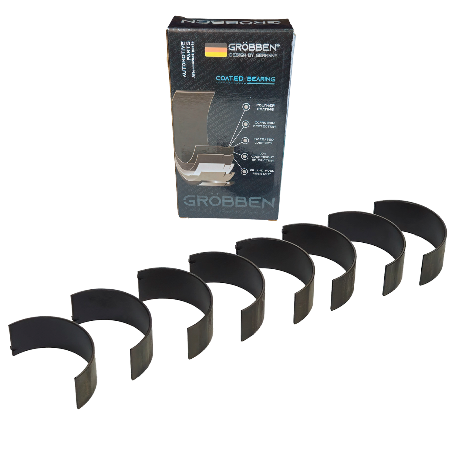 Bronzina de biela com tratamento LAND ROVER AJ200D DTD 2.0T Diesel STD (8unid) - Grobben