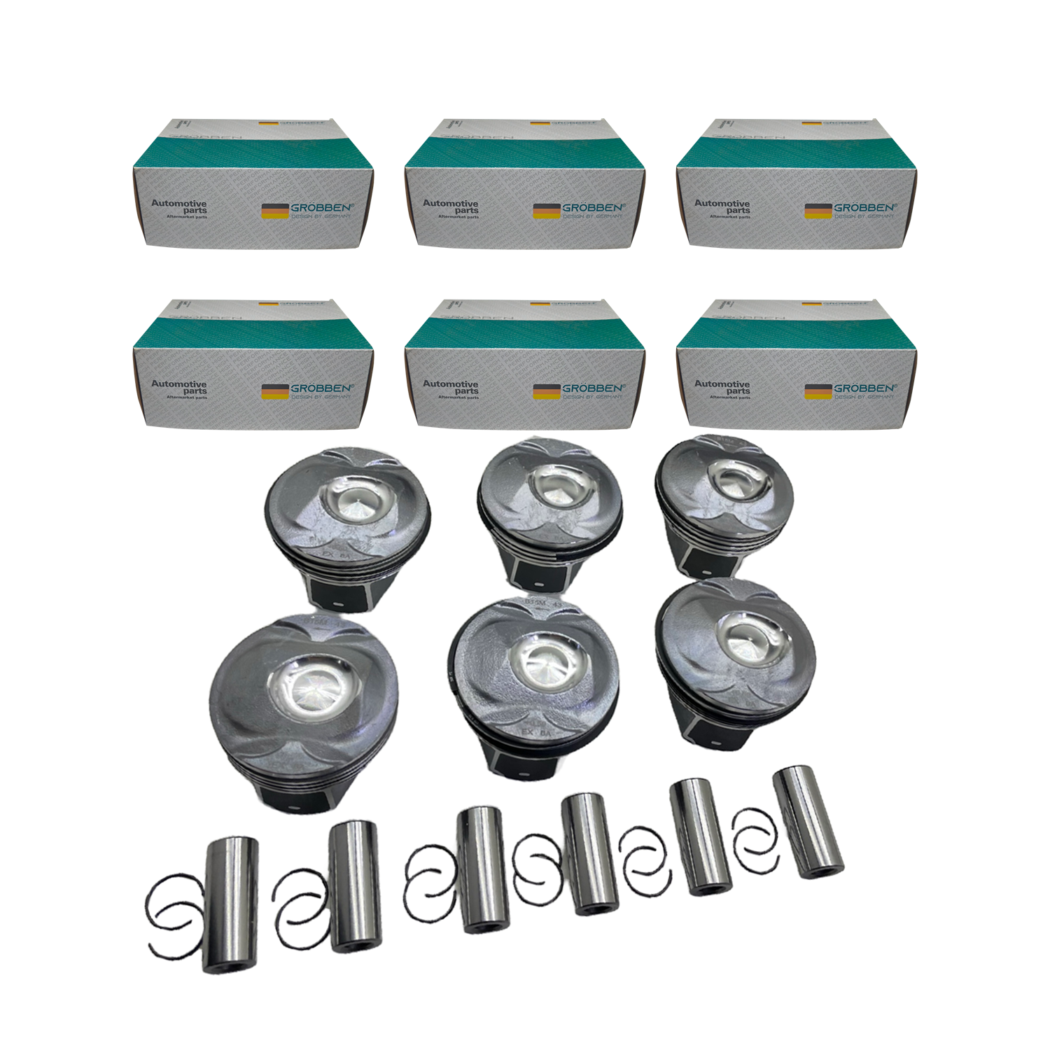Kit Pistão LAND ROVER 306PS 3.0 Gasolina STD (6unid) - Grobben