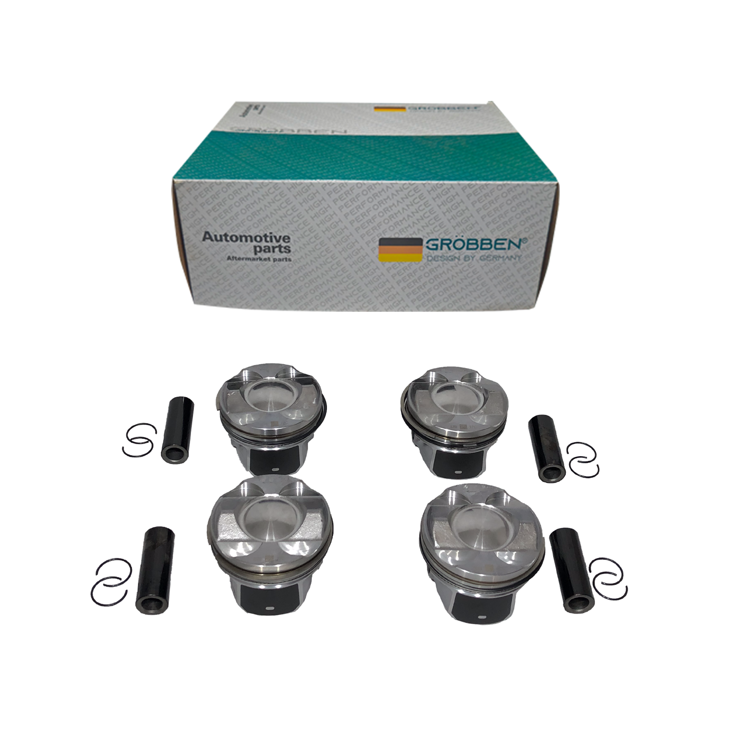 Kit Pistão LAND ROVER AJ200P 2.0T HIGH POWER GAS STD (4unid) - Grobben