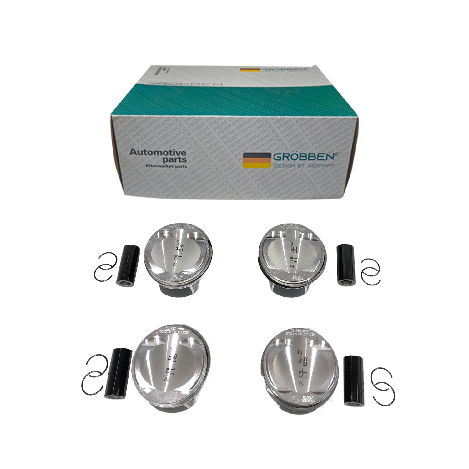Kit Pistão AUDI EA888 III 2.0T LOW POWER STD (4unid) - Grobben