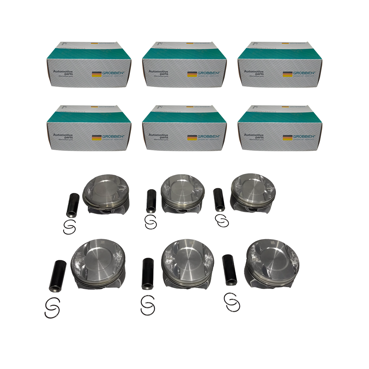 Kit Pistão AUDI EA839 3.0 V6 STD - Grobben
