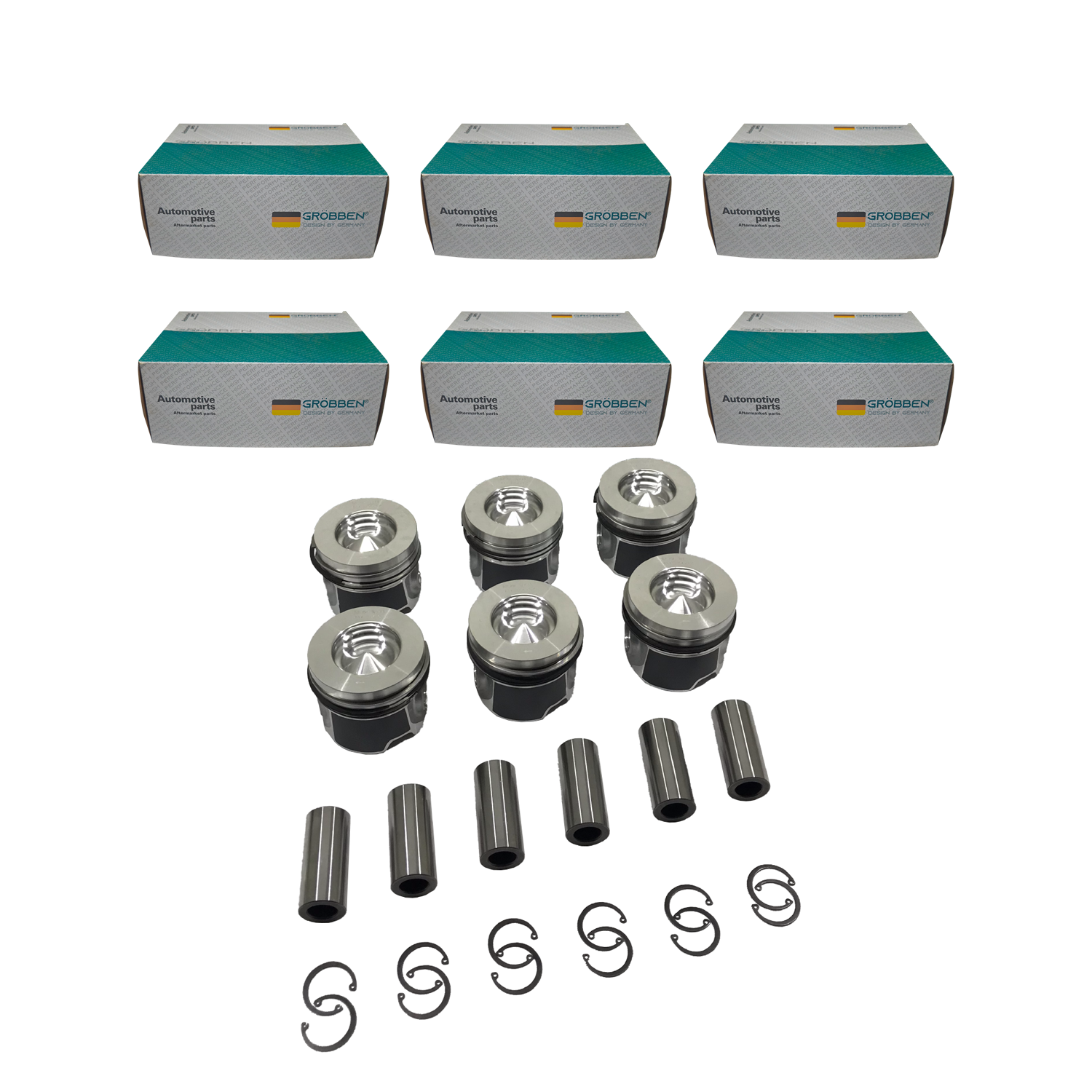 Kit Pistão AUDI EA897 3.0T Diesel 0.50 - Grobben
