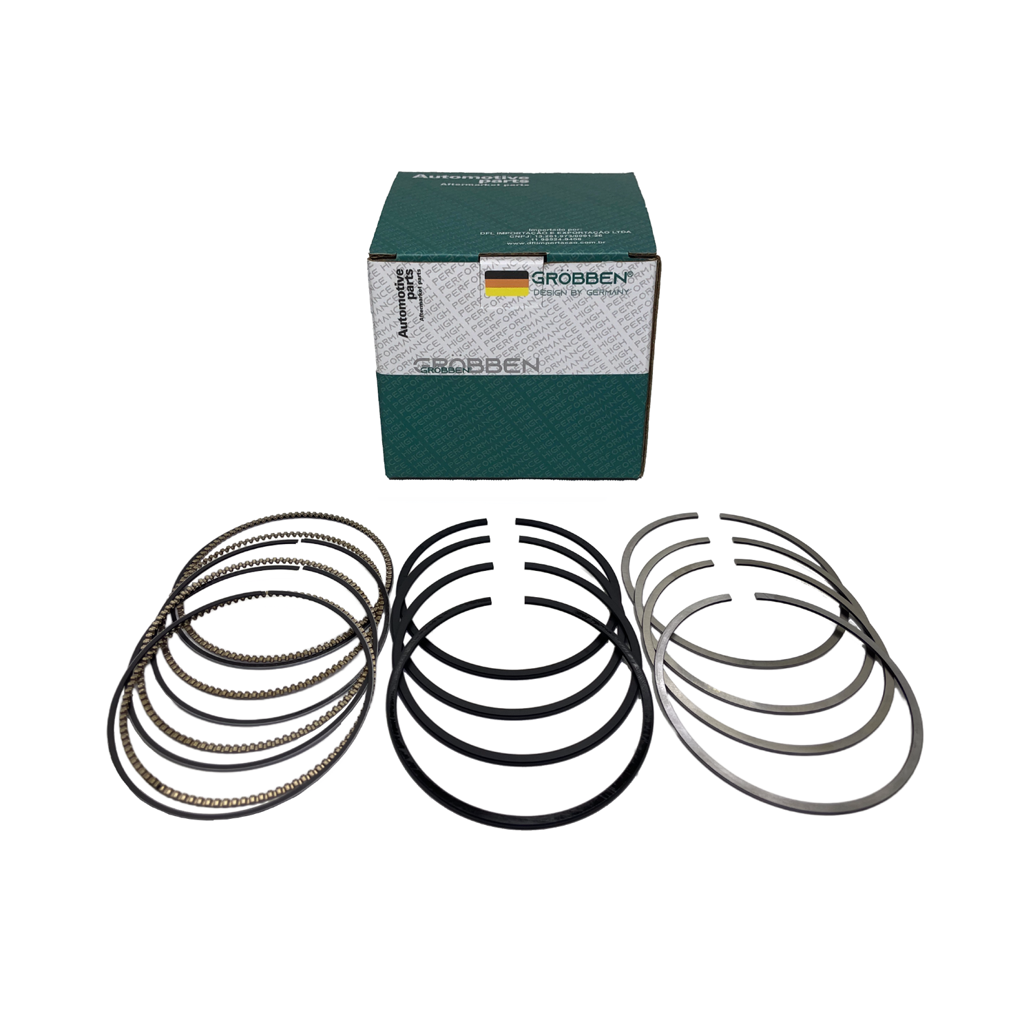 Anéis de pistão HYUNDAI G4FC 1.6L 0.50 FLEX 77MM 1.2X1.2X2.0MM - Grobben