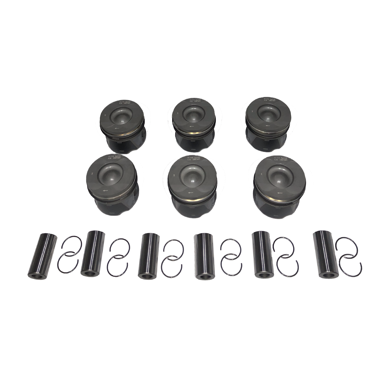 Kit Pistão LAND ROVER 276DT DIESEL 2.7T STD (6unid) - Grobben - Imagem 2