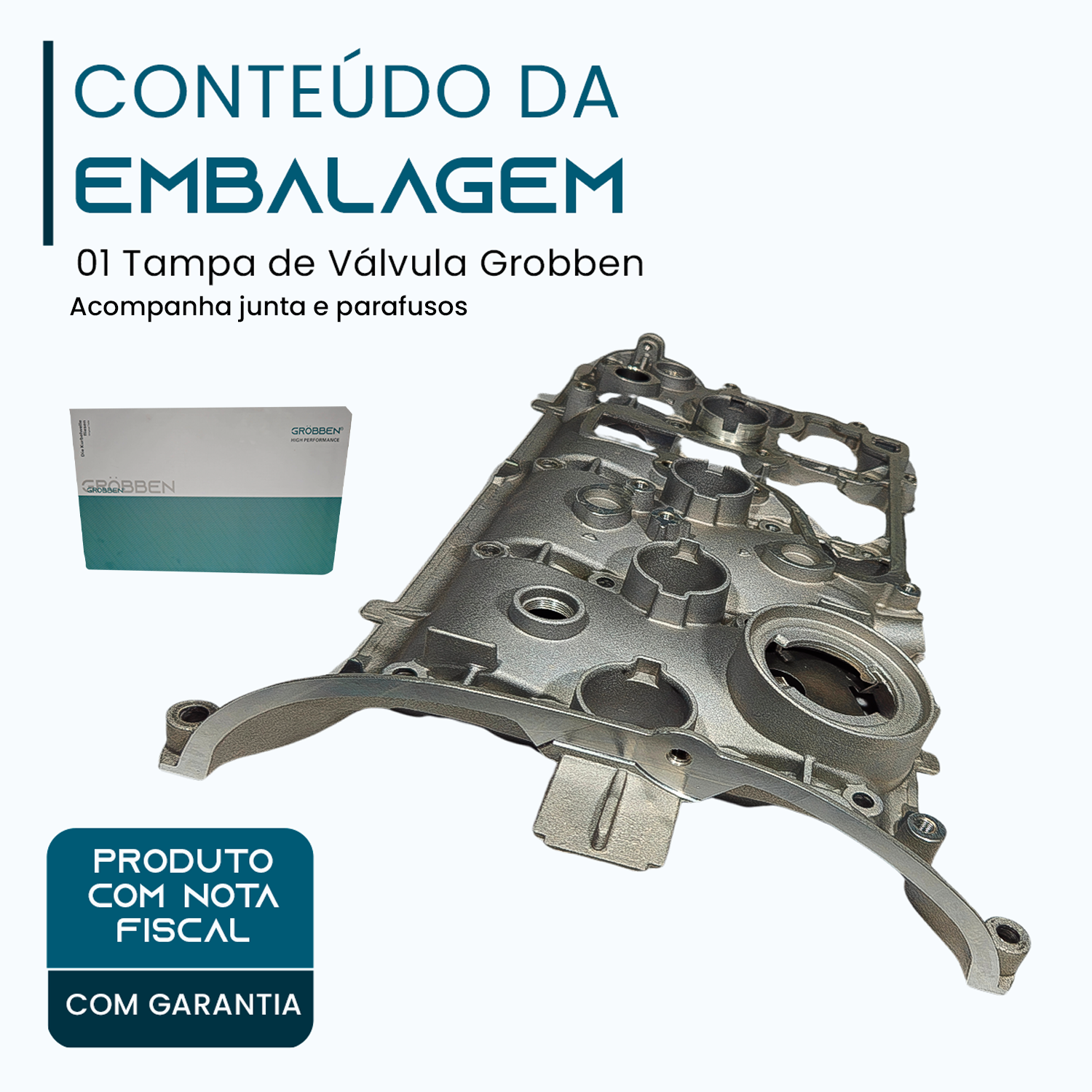Tampa de Válvula AUDI EA888 1.8T/2.0T 2 GEN 06J103475A Alumínio - Grobben - Imagem 2