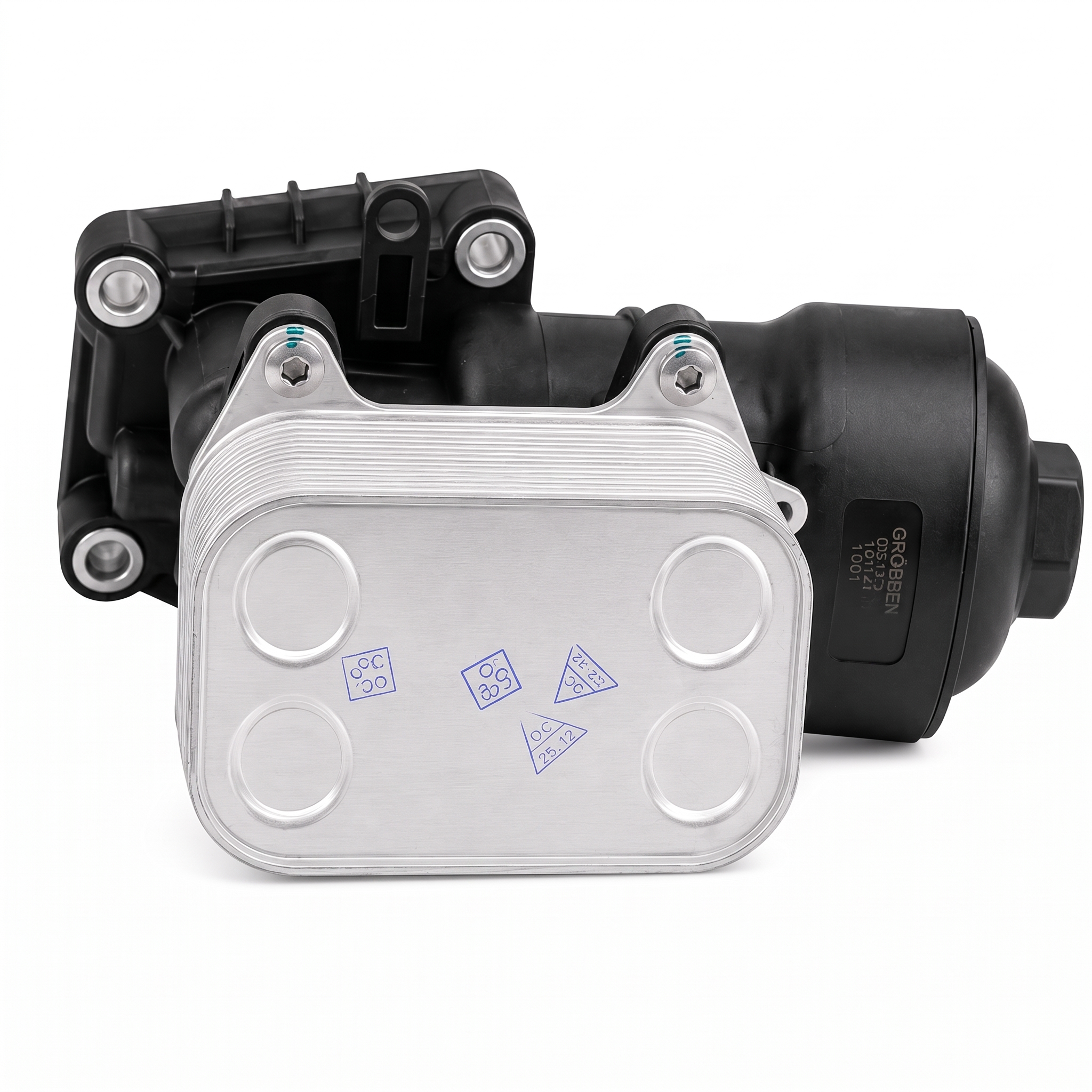 Trocador Radiador Óleo + Suporte Filtro VW AMAROK 2.0 TDI Alumínio - Grobben - Imagem 6