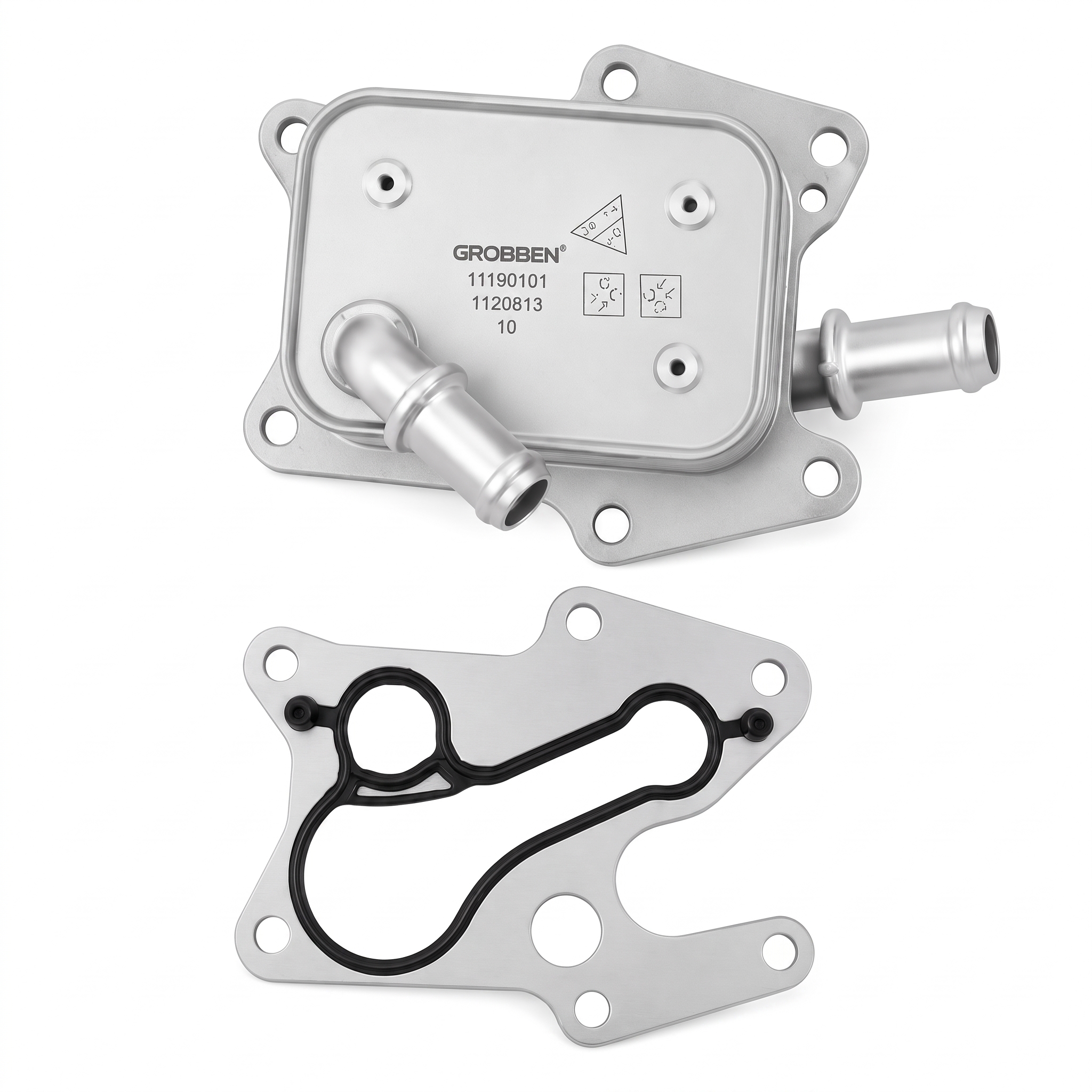 Trocador Calor Radiador Óleo MERCEDES M274 1.6T / 2.0T MODELO 1 - Grobben - Imagem 8