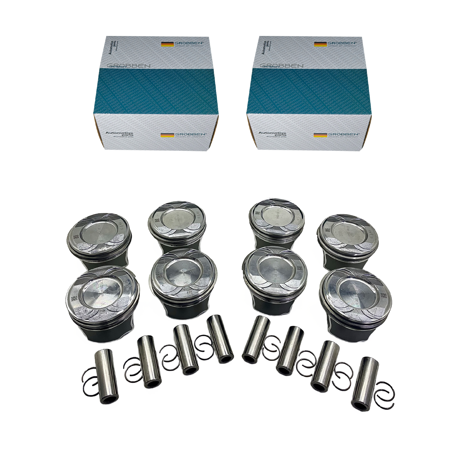 Kit Pistão MERCEDES M278.929 4.7 STD (8unid) - Grobben