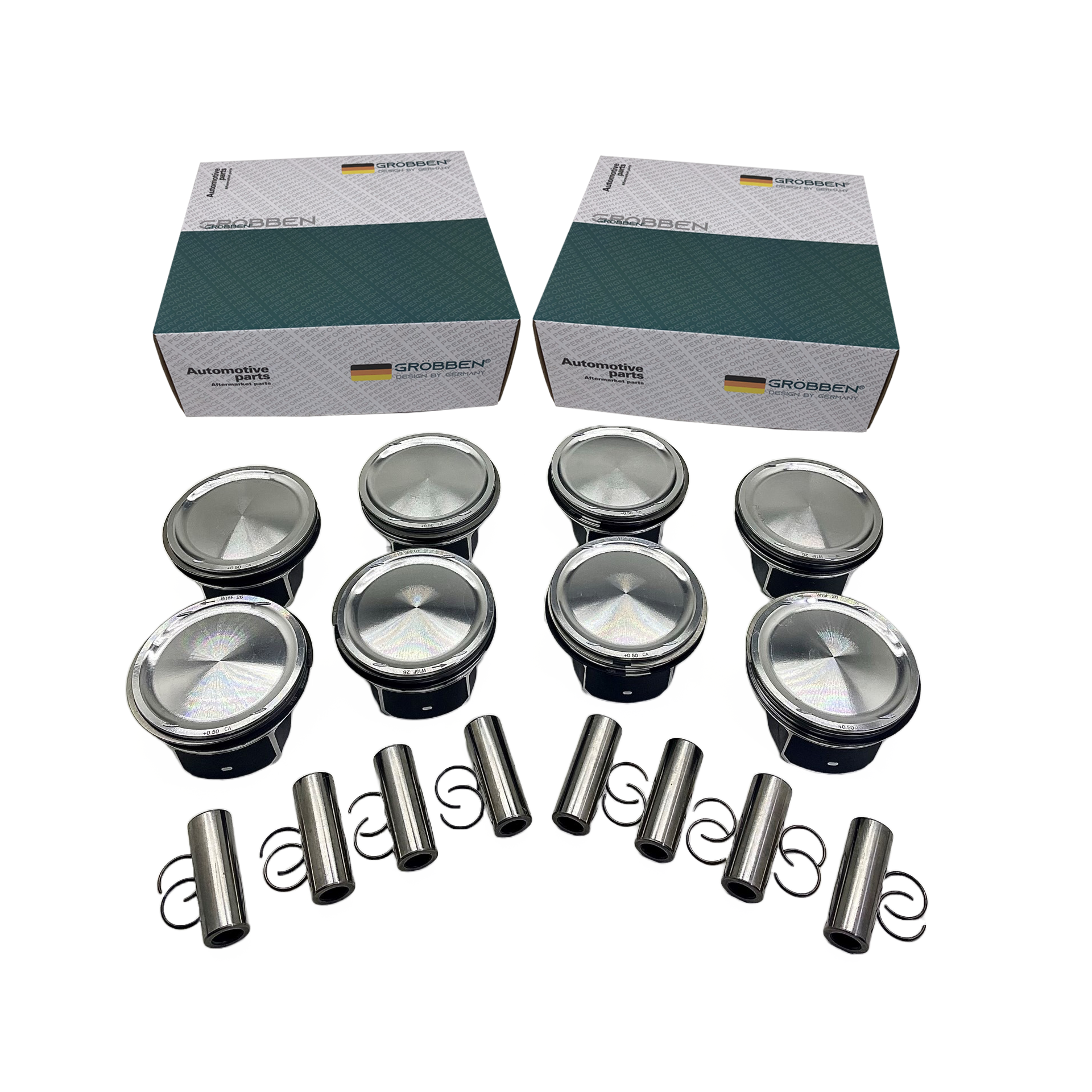 Kit Pistão LAND ROVER 508PN 5.0T 0.50 (8unid) - Grobben