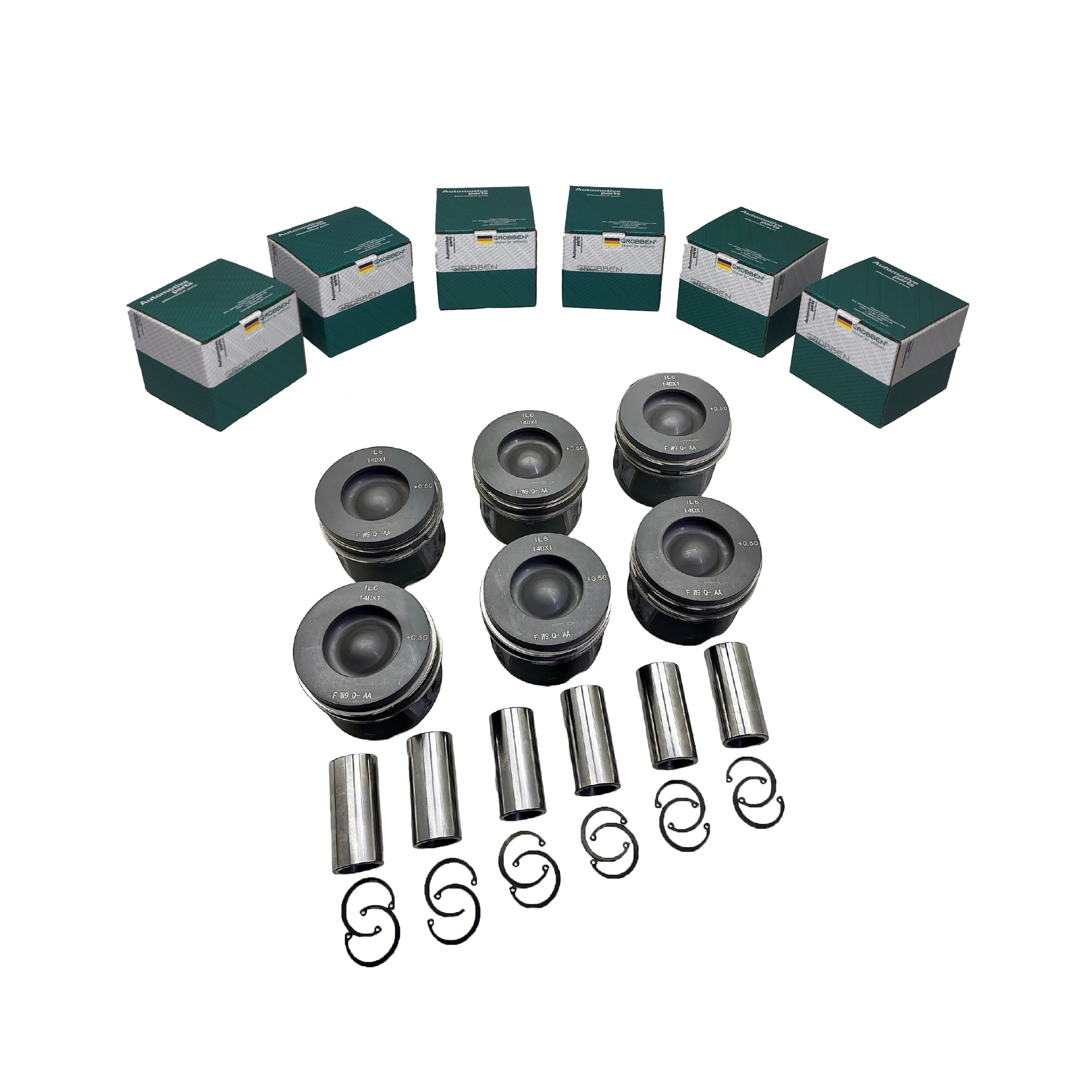 Kit Pistão LAND ROVER 306DT 3.0T Diesel 0.50 (6unid) - Grobben