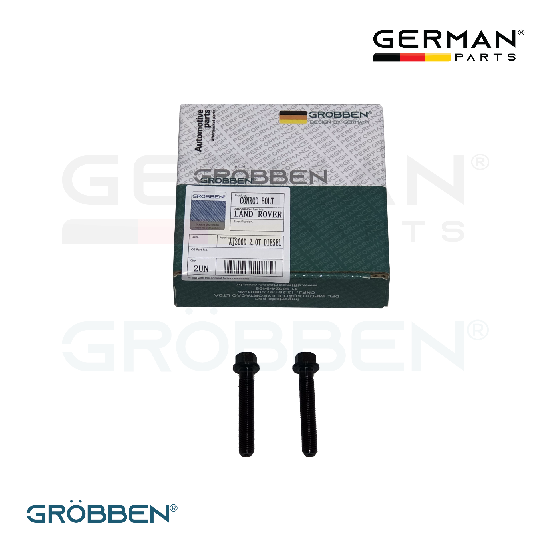Parafuso de Biela LAND ROVER AJ200D 204DTD 2.0T 2UN - Grobben - Imagem 2